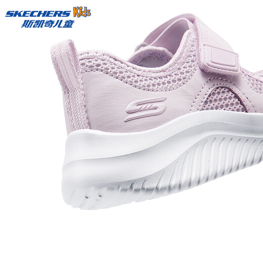 Skechers Children's Summer Breathable Mesh Lightweight Comfortable Sports Velcro Mary Jane Casual Shoes 303974L Lavender/LAV 34