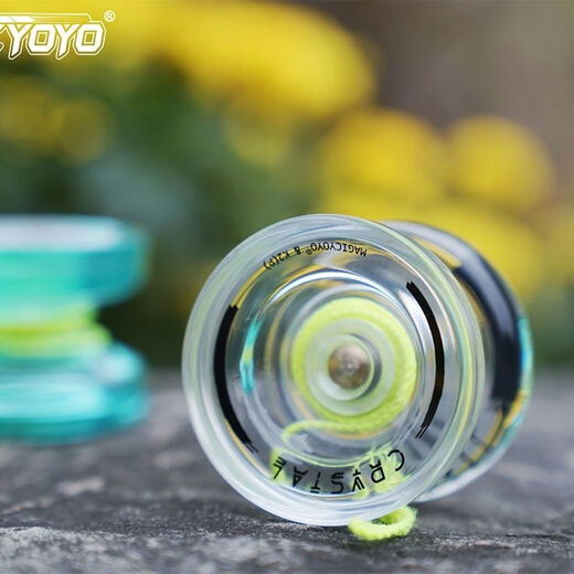 MAGICYOYO新手入门悠悠球K2塑胶水晶溜溜球专业花式比赛鬼手Magic yoyo儿童 死睡眠-荧光蓝