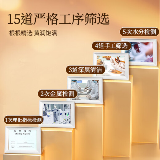 同仁堂品牌冬虫夏草约5根/g1g约5根干虫草滋补品营养品 礼品北京同仁堂