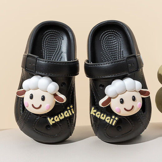 Ziweiqi Sommer Neues Kinderloch Schuhe Baby Sandalen Nicht-rutschfeste Innenkhaki-No-Zubehör 20-21 Größe/innere Länge 13,5 cm für 1-2 Jahre alt geeignet