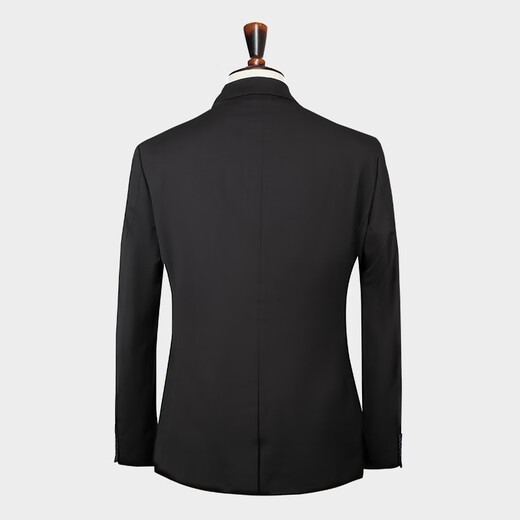 TRIES suit men's slim professional formal suit business groomsmen suit groom suit wedding suit men's black M 46 (165/84A)