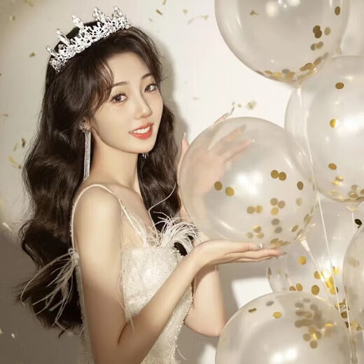 Prinzessin HE Jiangong Crown Geburtstag Stirnband Erwachsener Kopfschmuck Göttin Crown Requisiten kreative dekorative Stirnband Stirnband Kinder Braut Geburtstag Krone