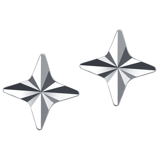 Gold Supreme (3DG Jewelery) platinum pt950 four-leaf clover earrings platinum earrings innovative design gift for girlfriend priced by gram 0.95g (including labor cost 81 yuan)