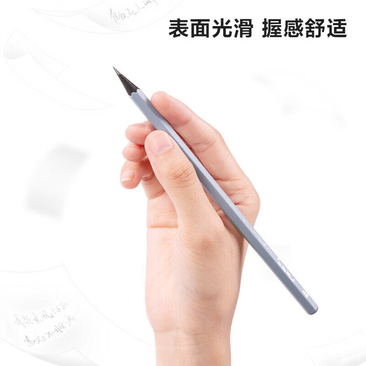 得力（deli）2b铅笔小学生hb铅笔书写六角杆考试素描笔日常书写笔图绘画笔 10只石彩杆HB NS724