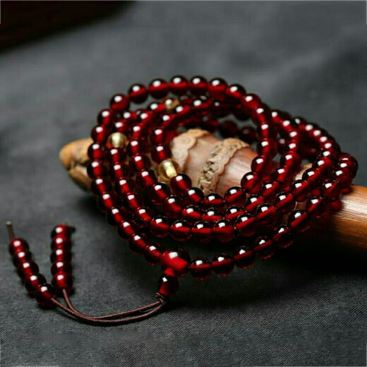 DRJEFUN amber bracelet for men and women, 108 Baltic blood amber fidelity beads, new style with certificate, selected 12MM, 108 pieces, gift certificate, 1 carat