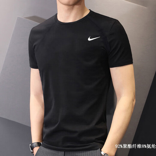 耐克（NIKE）男装运动套装25秋新款跑步训练夹克外套宽松长裤透气T恤衫 三件套 梭织夹克长裤+T恤 S