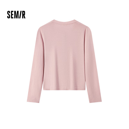 Semir Semir Chen Turin knitted cardigan for women merino cardigan 24 winter new style warm inside 109724106001
