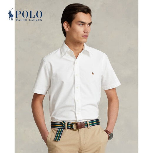 Ralph Lauren (Ralph Lauren) Ralph Lauren/Ralph Lauren Men's Classic Style Oxford Camisa de manga corta RL11969 Ropa de primavera de 100 blancos XS