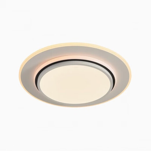 Pupan 2025 Nouveau magasin haoyue wcx11969 salon chambre plafond lumière super brillant moderne simple haoyue 110070 haoyue 1100 * 700mm-160w-blanc + noir