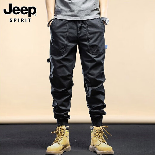 Jeep Spirit2024 Neue Casualhosen für Herren Frühling und Herbst Amerikanische Samt-Trollinghose Berg mehrpocket-Arbeitskräfte-Long Hosen 679 Khaki 29 (Empfohlen 110-120 Jin [Jin entspricht 0,5 kg]))