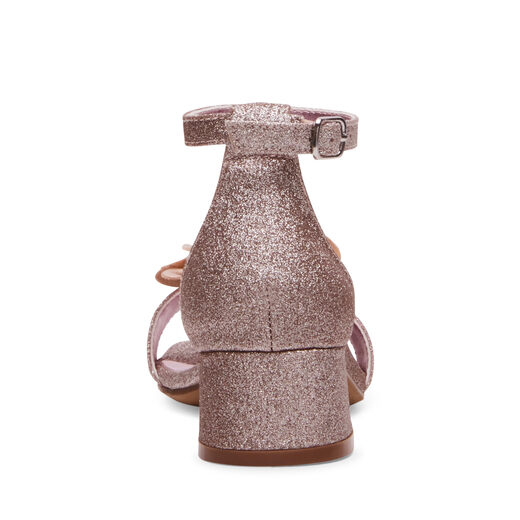 Steve Madden Girls' Lessa Heeled Sandals, Rose Gold, 3 Kids Rose Gold 3 Kids