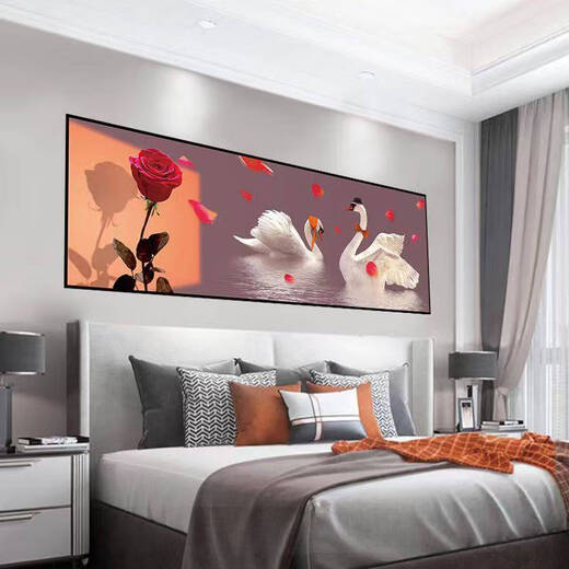 Yonghuan chambre à coucher décoration de chevet peinture auto-adhésive autocollants muraux peinture hôtel hôtel salon salon canapé fond peint wallpaper autocollants - 2-guanju longueur indépendante 9030 cm haut cm bordure simulée