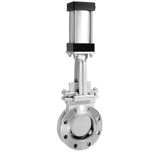 瑞业通上海沪工精工阀门PZ673H/X-10P 304不锈钢气动刀型闸阀排渣插板阀 DN400「整体304」