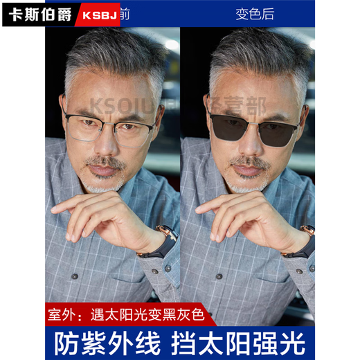 Cyxus importé du Japon à la décoloration et à des lunettes de lecture longues et haute définition pour les lunettes de lecture des hommes et des femmes marque le cadre haut de gamme 20225 en noir [changement de couleur + lumière anti-bleue progressive 350 degrés]