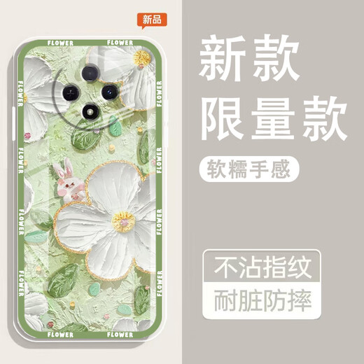 Yeclat is suitable for oppoA3pro mobile phone case, lens, all-inclusive new transparent silicone soft shell, spring garden anti-fall airbag, men's and women's protective cover, skin-friendly feel, refusing to be monotonous ou1365 Green Rui Rabbit Fun oppoa3Pro single shell