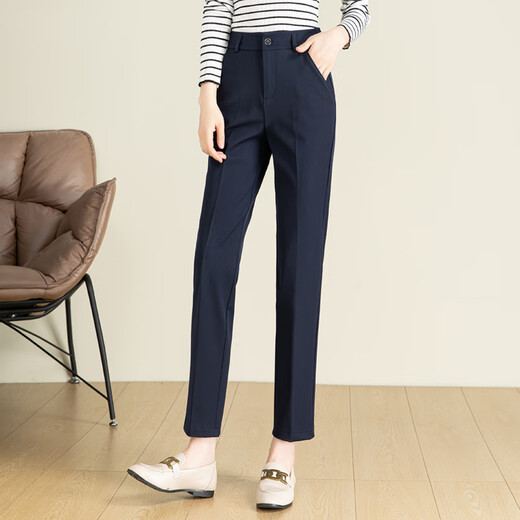 Aemape petit pantalon à patte droite pour les femmes au printemps et à l'été 2025 Nouveau pantalon de cigarette minceur à taille haute