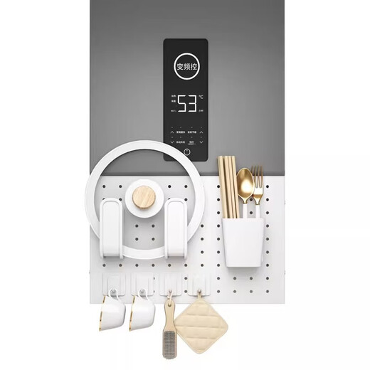 JINGWAN (JINGWAN) Customized Gas Water Heater Covering Baffle Perforated Board No-Punch Cover Pipe Boiler Covering Kitchen Storage Standard Combination Four Hooks Customized Special Photos Non-Refundable