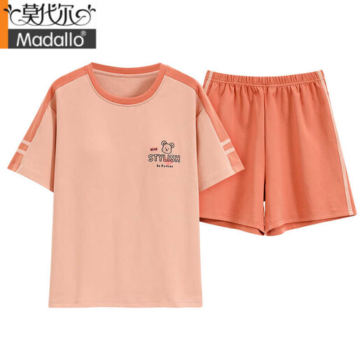 
Modal pure cotton summer pajamas women pullover pajamas summer short-sleeved shorts comfortable and casual home clothing set Z9855 [main picture] XL [recommended 120-140Jin [Jin equals 0.5 kg] wear]