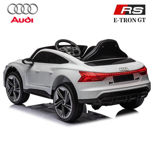 Haireguai Audi genuine authorized children's electric car four-wheel sit-on remote control toy for adults, babies and children birthday gift paint powder/remote control/soft seat electric drive