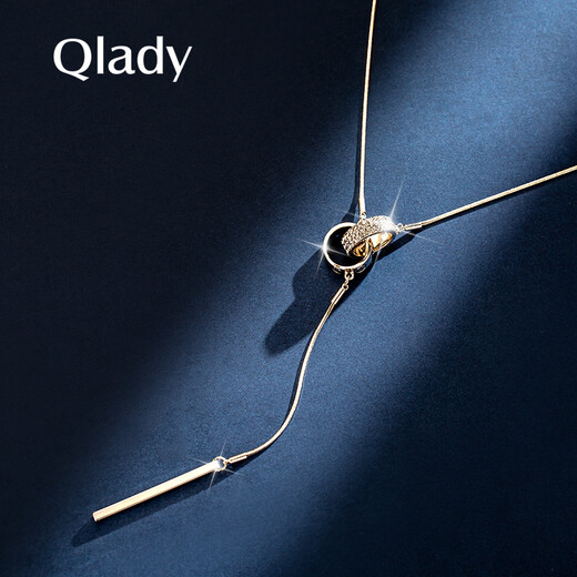 Qlady tassel sweater chain women's long necklace feminine light luxury dress pendant accessories birthday gift for wife
