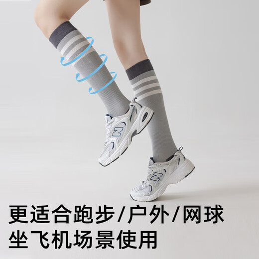 Five-finger yoga socks for women, professional sports non-slip mid-length split-toe Pilates fitness calf socks, long and slim, dark gray 1 pair