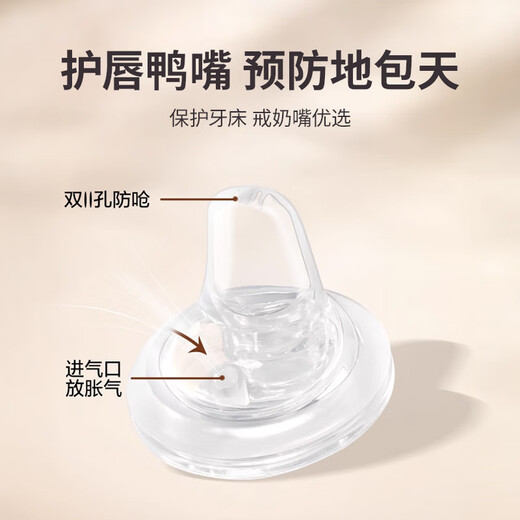 Guangdola wide-mouth direct drinking straw nipple bottle accessories universal weaning learning mouthpiece (suitable for pigeon/good baby, etc.)