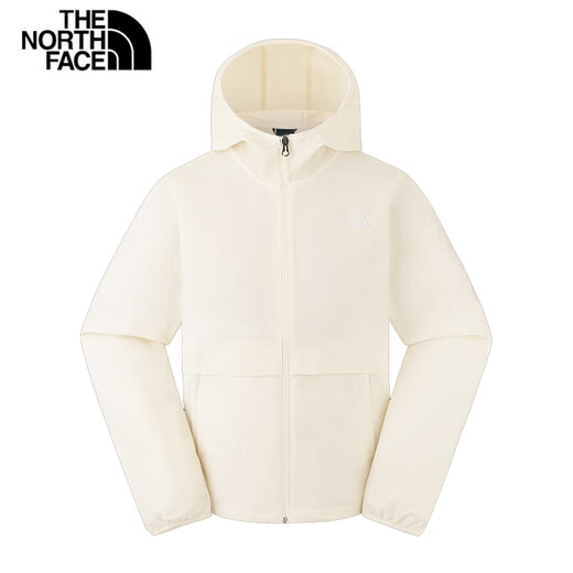 The North Face Veste d'extérieur coupe-vent et déperlante pour femme 83T9 blanc cassé/QLI XL