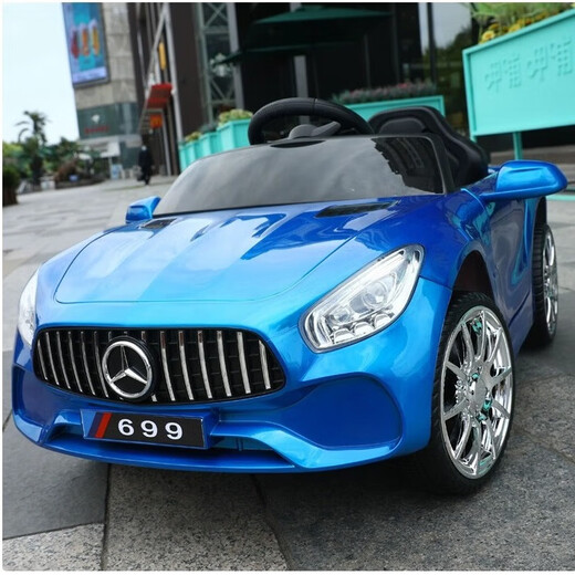 Dieter Meng children's electric car remote control four-wheel car baby gift children's toy car can sit on the swing car first birthday paint red remote control swing dual drive 6V7A leather seat hard wheel