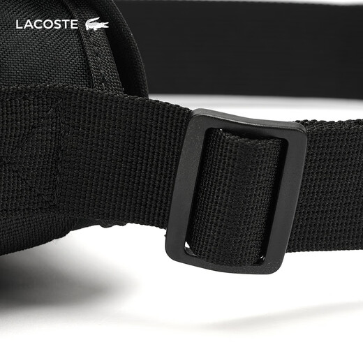 
LACOSTE French crocodile men and women same style 25 spring and summer new fashionable simple postal bag NU4865NE 000/black