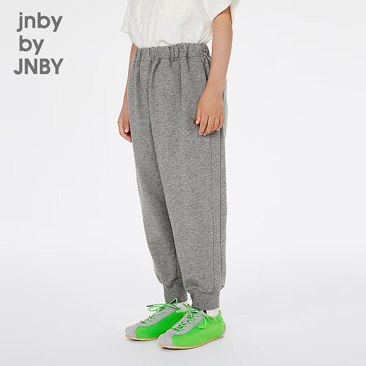 
jnby by JNBY new Jiangnan cloth children's clothing combination solid color trousers 25 spring boys and girls 1P2E12530 072/Medium miscellaneous gray 150 cm
