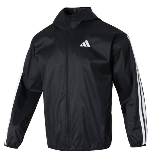 Adidas Jacket Official 2025 Autumn NUEVO entrenamiento al aire libre Jogging Fitness Sportswear Casual Loose Breatable Chaqueta IM7848/Negro/Fotos de espectáculo 10 S (175/88a)