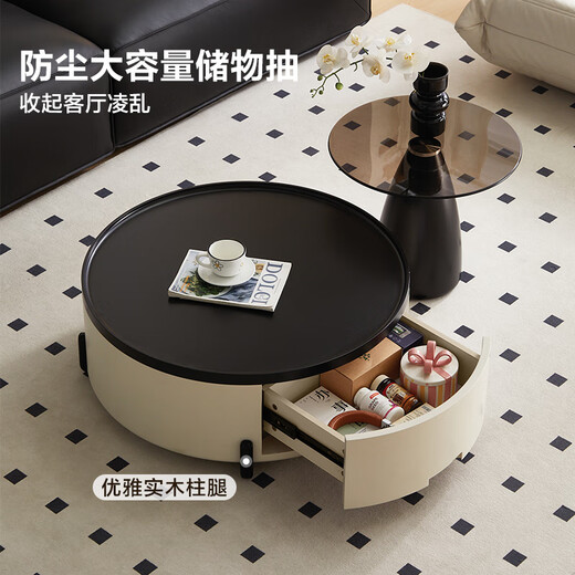 Quanyou Home Italian minimalist living room home coffee table sofa side table combination small apartment tea table tea table storage table
