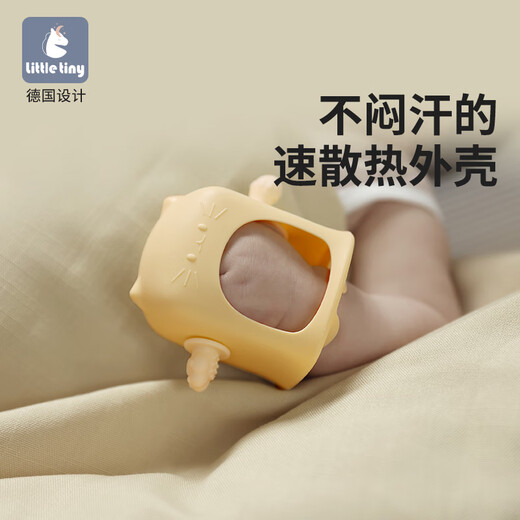 Little Tiny Teether Silicone Baby Teething Stick Baby Teething Stick No Dust Sticky Newborn Anti-Eating Hands Pudding Blue