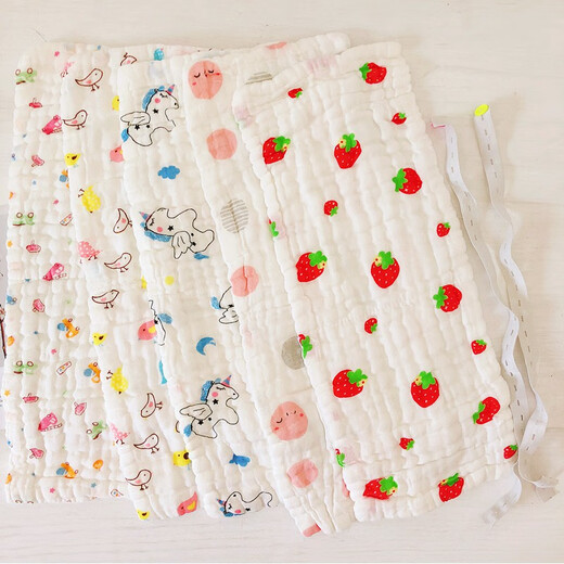 Andere 5 Streifen Gaze Windel Neugeborene Babyprodukte waschbare Windeln meso Baby Ring Senf 8 Schichten Gaze Windel Mädchen Farbe 5 Streifen l