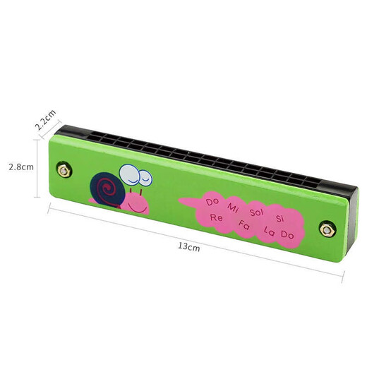 Wenzhizhizhizhi 16-Loch-Kinder Holz Mundaronica Kindergarten Grundschule Anfänger Anfänger spielen Musikinstrumente kreative Geschenk Oral Organ Holden Mundonica 3 Pakete zufällige Farben