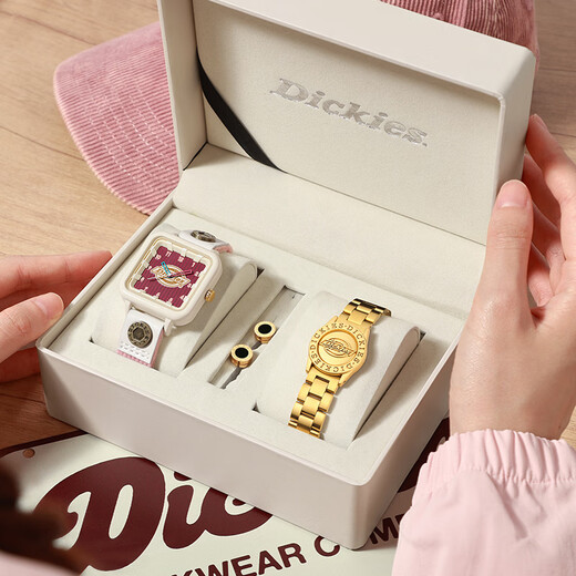 Dickies Watch Women's Mite Retro Student Sude Waterpronation Waterpronation Silent Quartz Watch for Girls День рождения подарок CL-671 Green