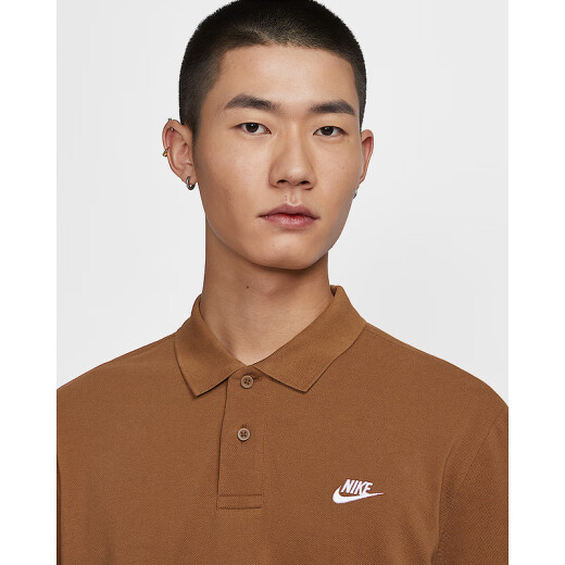 耐克（NIKE）【劲浪体育】男子简约运动通勤时尚polo衫翻领T恤FN3895-281 图色 S