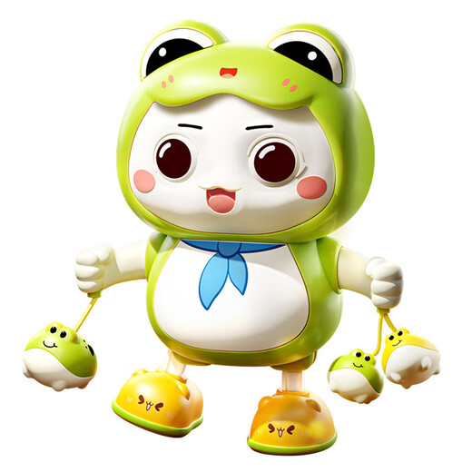 
Thousands of children's frog dancing robot toys with lights and can sing puzzle early education machine 2 boys and girls 0-3 years old gift box dancing little frog [48 songs] + charging