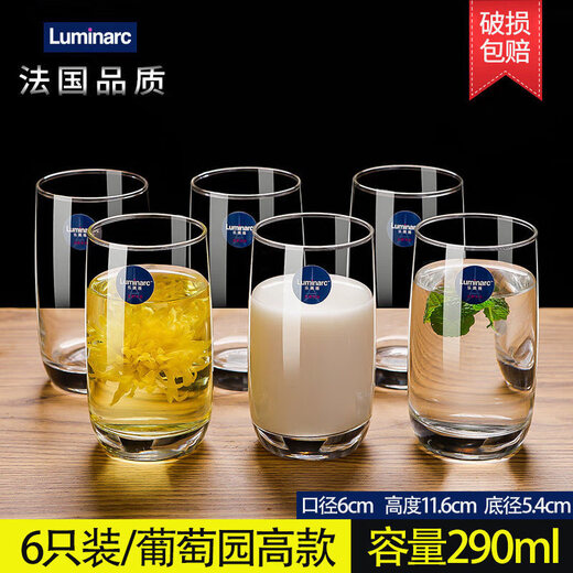Dshcote Glass tasse ménage eau tasse tasse tasse de tasse de jus de tasse de lait de lait