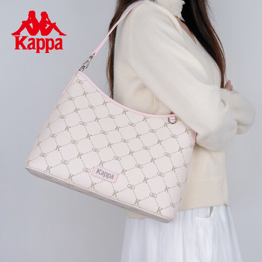Kappas neue Großkapazitätsbeutel für Frauen Schulterkreuzkutbeutel Pendeln Hobo Unterarm Eimerbeutel offizielle authentische Milchfellpulver Pulver