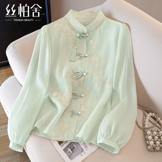 Sibaishe new Chinese style shirt 2026 spring new women's fashion national style tassel loose shirt