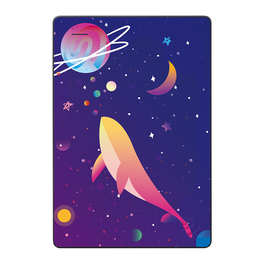 希捷（SEAGATE）移动硬盘 简彩绘系列 USB3.0 个性定制 2.5英寸机械硬盘 兼容Mac 设计师合作系列 【星辰瀚海】原厂数据救援 5TB