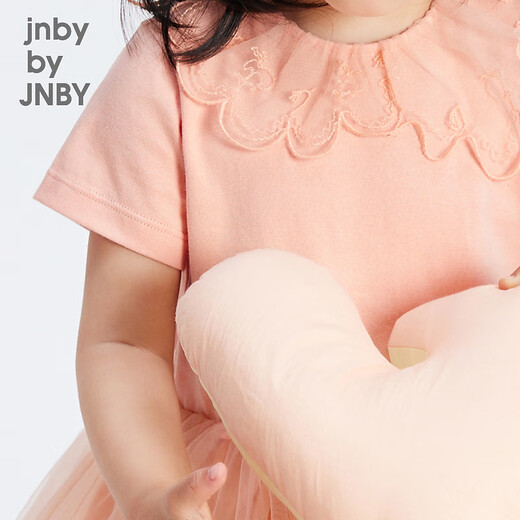jnby by JNBY[江南布衣婴童]秋网纱连衣裙刺绣蕾丝手工质感女童婴儿YN7G11510 684暖粉色 90 cm 尺码偏小选大一码