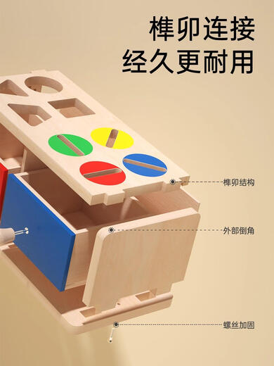 Jing Ruo Baby's Hand Dingers Fine Mouvement Training Toys Baby Bank Board Early Education Montessori Aides d'enseignement de 1 à 2 ans