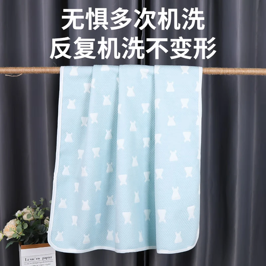 Leyoujiu pure cotton piping pad waterproof and washable adult care pad for elderly people large size special wet mattress for elderly people Color white stripes 150x200cm