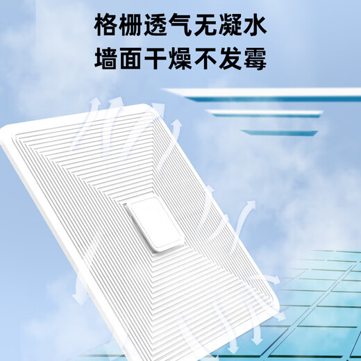 Square central air conditioning windshield office anti-straight blow duct machine air outlet shielding universal baffle wind guide standard 30*30cm double-layer grille non-condensing bracket installation