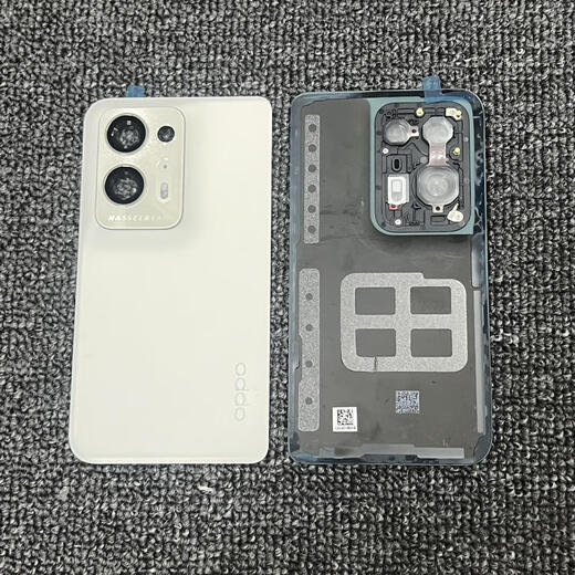 ASuitable for OPPO FindN2 original back cover folding screen mobile phone back case FindN2 pure original glass battery cover FindN2 black original back cover with lens