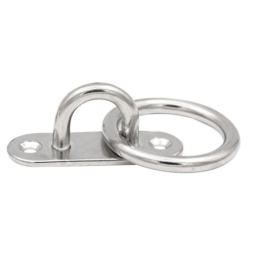 Masfor 304 stainless steel hook hook U-shaped fixed hook rope pull ring ring hook M8 oval