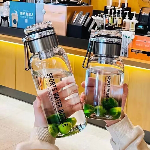 
Najia German glass glass cup water cup large capacity portable tea cup kettle high temperature resistance tea water separation tea cup brewing cup event promotion tons ton cup + oblique span 1050ml