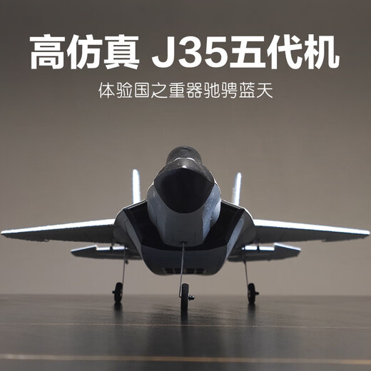 SHENX遥控飞机战斗机J35大型固定翼儿童航模男孩成人玩具耐撞隐形航模 J35-超大号四通特技涵道版9631B